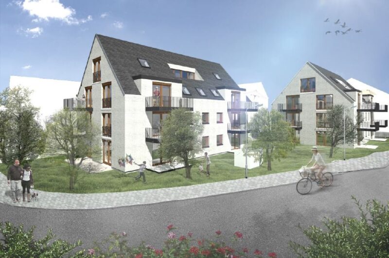 Neubau von zwei Mehrfamilienhäusern - BHG Hirschen